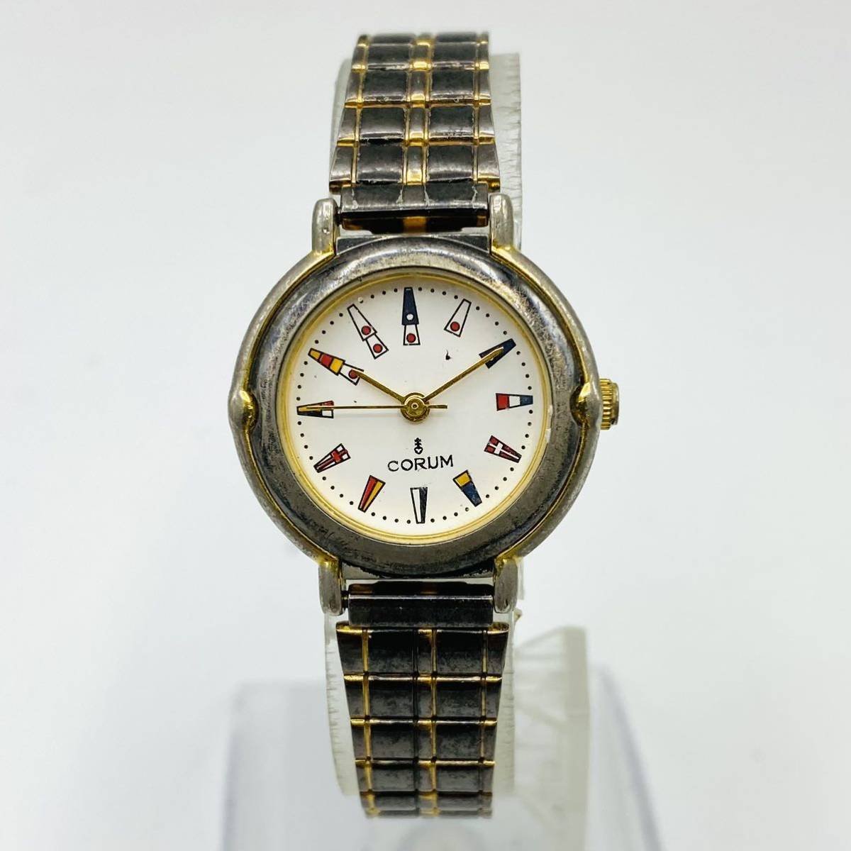220 CORUM コルム メンズ腕時計 レディース腕時計 腕時計 時計 クオーツ クォーツ 白文字盤 3針 WATER RESISTANT STAINLESS STEEL 希少 NK 9,360円